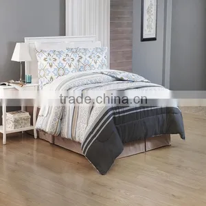 100% Polyester 8pcs Yarn Dyed Comforter Set thumbnail-1