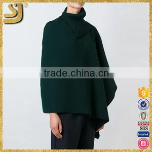 Cheap Fashion Ladies Asymmetric Knitted Woman Sweater thumbnail-2
