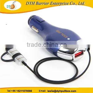 Dual Usb Ports Universal Car Charger Retractable Car Charger thumbnail-3
