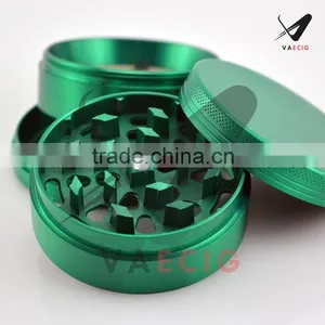 Hottest Smoking Herb Grinder Wholesale CNC Teeth 63mm 4 Parts High Quality Zinc Alloy Herb Grinder Free LOGO in Shock thumbnail-2