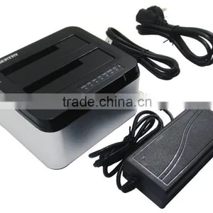 High Quality USB3.0 Dual Bay 2.5 and 3.5 Sata Hard Driver Dock(2 in 1) thumbnail-4