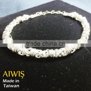 Women Jewel Silver 925 Couple Bangles and Bracelets thumbnail-3