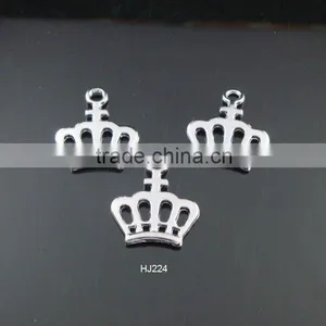 Chrome Color Zinc Alloy Pendants Crown Shape thumbnail-1