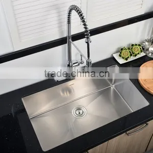 CUPC Approved 30 Inch Undermount Single Bowl 16 Gauge 304 Stainless Steel Kitchen Sink 3018R thumbnail-1