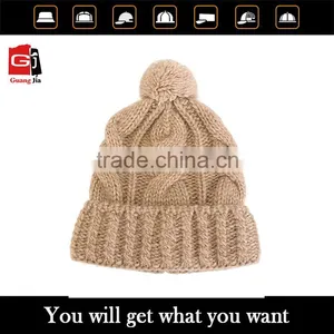 Custom Knit Beanies With Woven Label Slouch Beanie Hat Crocheted Hat Wholesale for Women Quality Choice thumbnail-1