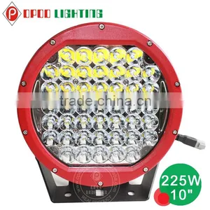 10 Inch 225w Led Round Driving Light Spot/flood Cover, Offroad 4x4 ATV Truck 225w Led Driving Light Quality Choice thumbnail-4