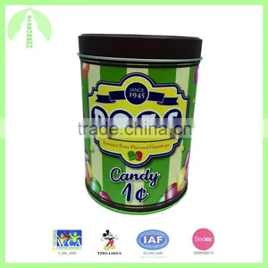 Wholesale Custom Round Tin Box With Lift off Lid thumbnail-1