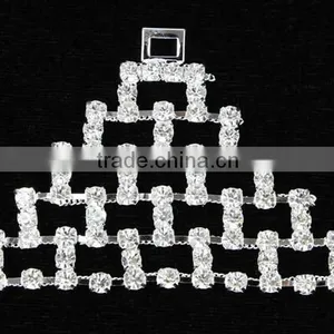 Triangle Luxury Sewing DIY Rhinestone Bikini Connectors thumbnail-1