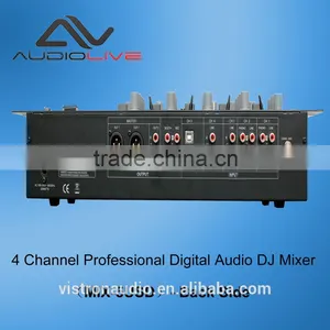 MIX-5 USD Hot Sell 4-channel Usb Mp3 Player dj Mixer With Audio Mixer Studio thumbnail-4