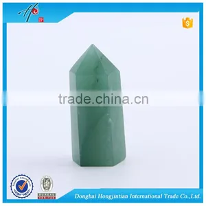 Design Stylish Carving Home Decor Green Aventurine Crystal Column thumbnail-1