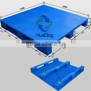 Standard Size Heavy Duty Recycled Storage Used Plastic Pallet for Sale 1200x1200 Supplier's Choice thumbnail-1