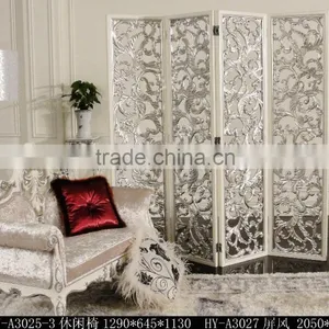 Neo-classical Post-modern European Style Solid Wooden Solid Wood Carved Wedding Living Room Furniture Royal Chair thumbnail-1