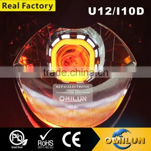 Factory Direct Double Angel Eye Projector Lens for Motorcycle Headlight thumbnail-3