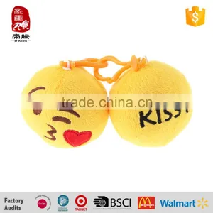 Hot Sale Customized Soft Plush Whatsapp Emoji Keychain Toy Supplier China thumbnail-1