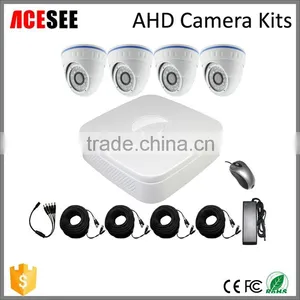 ACESEE 4CH Dome HD Camera P2P AHD DVR KIT H.264 DIY DVR Kits CCTV Camera System thumbnail-1