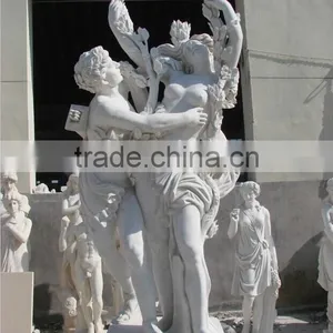 Chinese Interesting Stone Women and Sheep Sex Sculpture thumbnail-3