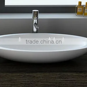 Modern Acrylic Solid Surface Wall Hung Wash Basin,Solid Stone Resin Wash Basin thumbnail-4