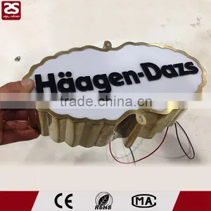 Advisting Front Acrylic Surface Stainless Steel Side Custom Signage thumbnail-1