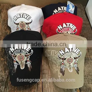 Cheap Custom Embroidered Logo 6 Panel Baseball Cap thumbnail-1