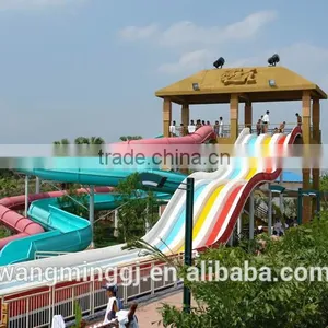 2016 Best Price Water Park Rainbow Racing Slide Giant Water Slide for Sale thumbnail-5