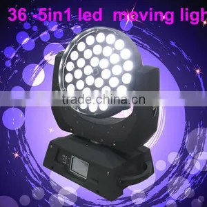 Promotional High Power 36*15w Disco Light 5in1 Rgbw Dmx Zoom Wash Beam Led Moving Head thumbnail-4
