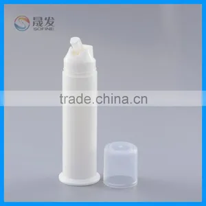 Transparent Color 100g Empty Plastic Airless Pump Toothpaste Bottle thumbnail-3