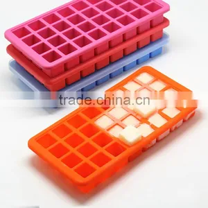 28 Cavity Silicone Ice Cube Tray Silicon Baby Food Storage Silicone Tray thumbnail-1