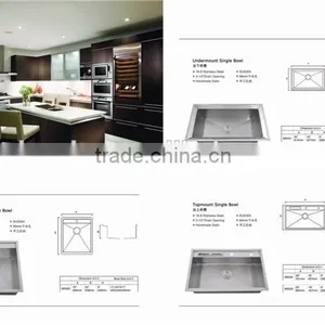 Professional Custom Stainless Steel Kitchen Sink by Handmade thumbnail-4