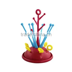 Good Quality Safe Plastic Tree Shape Large Capacity Bottle Dryer for Kids thumbnail-3