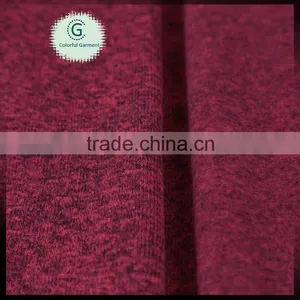 Accept Custom One Side Fleece Plain Dyed Polyester Cation Fabric for Men Suit in Autumn thumbnail-1