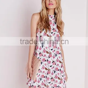 Summer Collection Women's Sleeveless Pink Floral Dress thumbnail-2