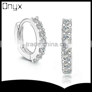 925 Sterling Silver Mini Zircon Paving Setting Earrings for Women thumbnail-1