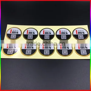 Custom Round Self Adhesive Sticker/ Gold Foil Stickers Adhesive Sticker Labels thumbnail-2