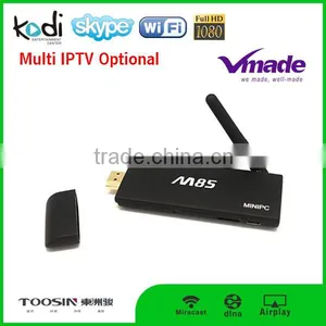 MINI Cheapest Donggle Android M85 Full HD Media Player Quad Core Android TV Dongle Smart TV Set Top Box thumbnail-5