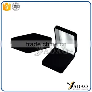 Customized Handmade Black Flocking Ring Box Custom Packaging thumbnail-1