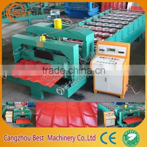 Metal Roof Tile Plate Making Roll Forming Machine thumbnail-1