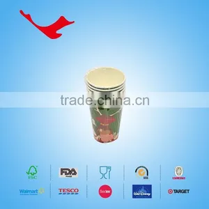 9oz(high) PE Coated Single Wall Disposable Paper Cups With Printing thumbnail-6