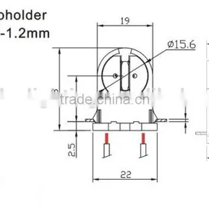 G5 Non-Shunted G5 Tombstone for T5 Tube Light Socket Lamp Holder thumbnail-2