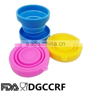 Silicone BPA-Free 16 Ounce Dishwasher Safe Pop Up Cup Collapsible Travel Cup Camping Foldable Mug thumbnail-1