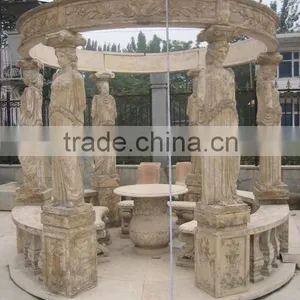Stone Carving Garden Gazebo thumbnail-1