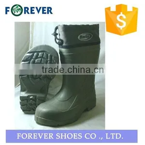 Buckle Rain Fur Slipper Rubber Long Over Knee Boots Men thumbnail-1