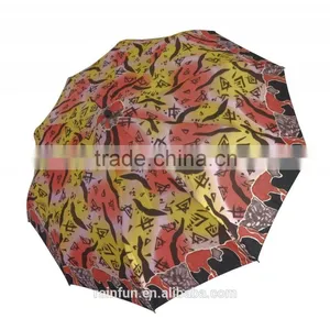 Beautiful Customized Printing Full-auto Foldable Umbrella thumbnail-1
