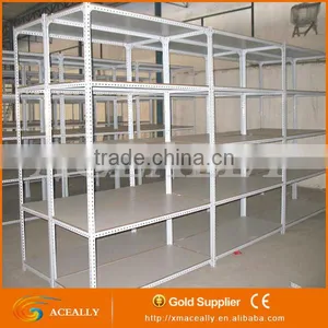 Aceally Light Duty Warehouse Storage Slotted Angle Iron Racks Steel Shelving thumbnail-4