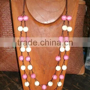 Wood Bead Necklace thumbnail-1