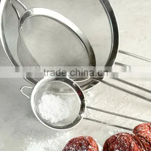 Stainless Steel Fine Tea Mesh Strainer Colander Sieve With Handle for Kitchen Food Rice Vegetable,set of 3 thumbnail-3