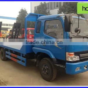 Dongfeng Truck Flat Load Bed 4*2 Trucks for Carrying Excavator/bulldozer thumbnail-1