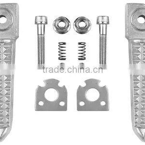 Motorcycle Rear Footrest Foot Pegs For Yamaha YZF R1 02-14 R6 2003-2014 2013 12 thumbnail-3