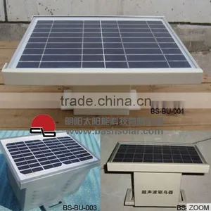 9V 5W Solar Panel Ultrasonic Bird Repeller Motion Activated Bird Repellent thumbnail-1