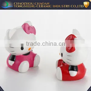 Red And Pink Ceramic Hello Kitty Piggy Banks thumbnail-1