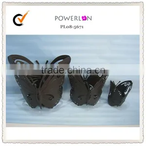 Decorative Butterfly Metal Candle Holder Country Style Home Deco thumbnail-1